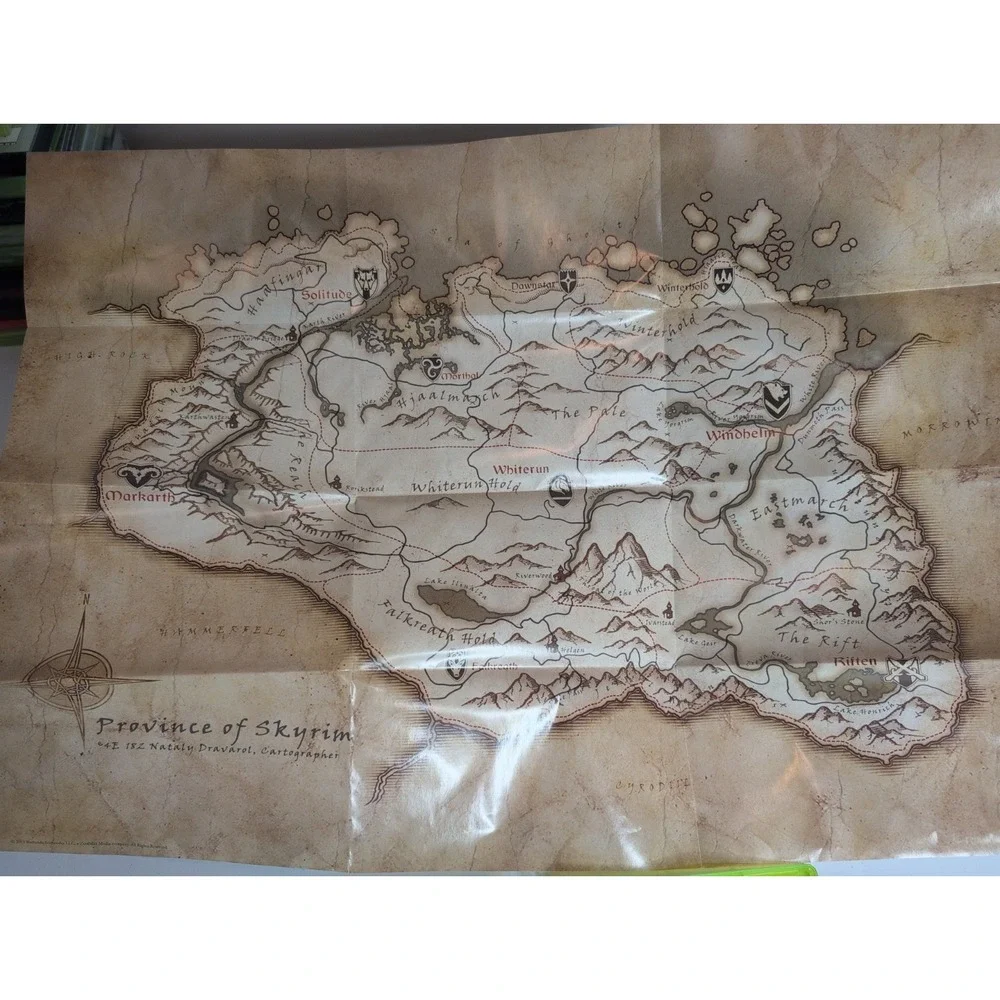 The Elder Scrolls V: Skyrim Legendary Edition (Xbox 360, 2013) Clean Tested Map